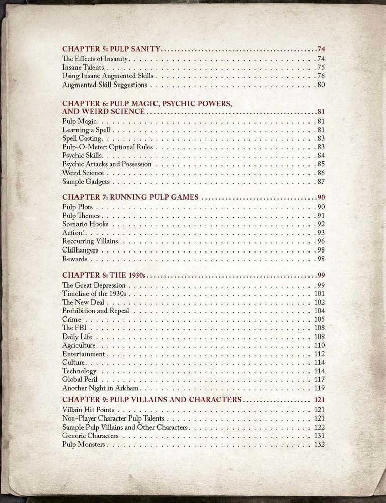 Chaosium Call of Cthulhu - Pulp Cthulhu knyga