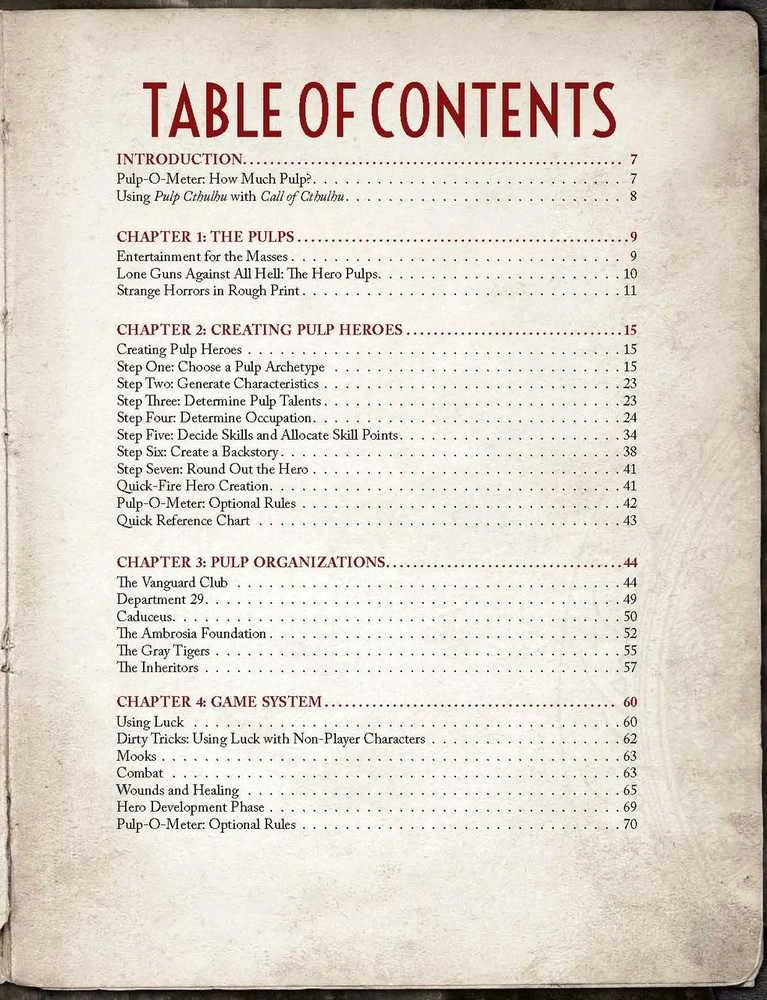 Chaosium Call of Cthulhu - Pulp Cthulhu knyga
