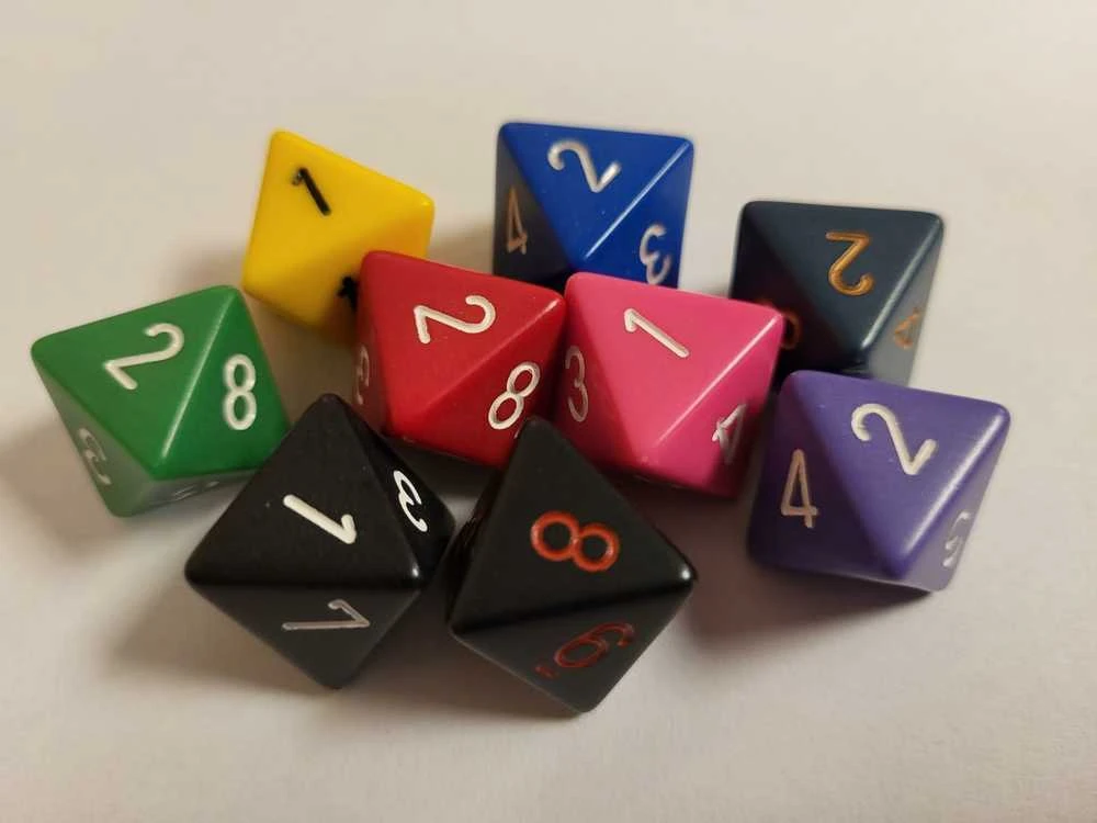 Chessex d8 kauliukas (1 Vnt)