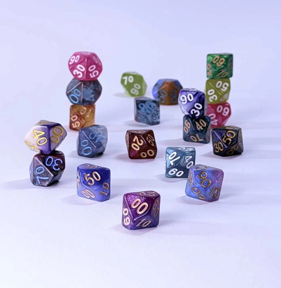 Chessex d10 (00-90) kauliukas (1 Vnt)