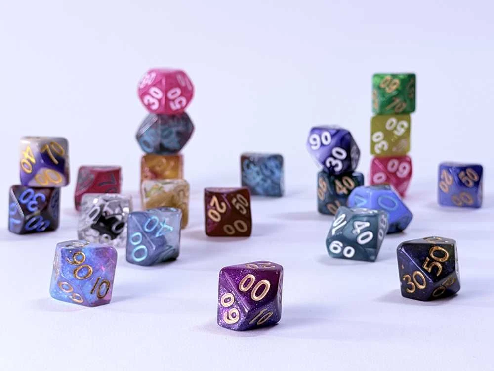 Chessex d10 (00-90) kauliukas (1 Vnt)