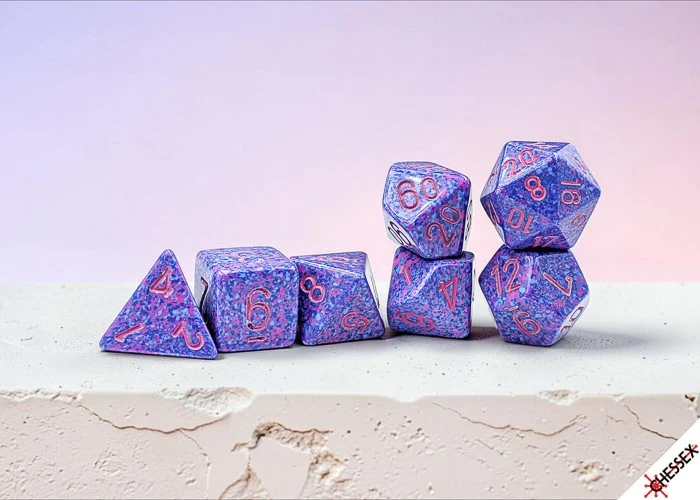 Chessex Polyhedral Speckled Passion/pink 7-Die Set