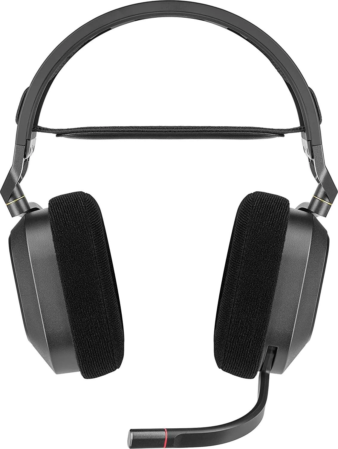 Belaidės Premium Žaidimų Ausinės Corsair HS80 RGB, Spatial Audio, Anglies spalvos