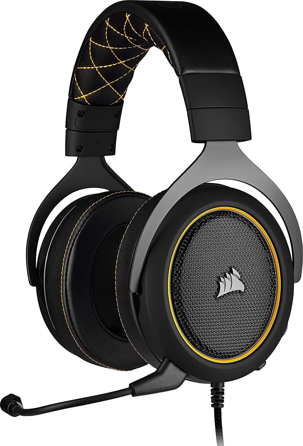 Žaidimų ausinės Corsair HS60 PRO 7.1 erdvinis garsas Yellow | Varle.lt