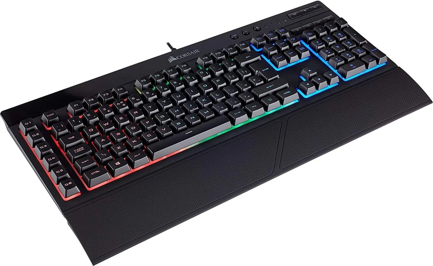 Žaidimų klaviatūra Corsair K55 RGB Pro su 5 zonų RGB pašvietimu, ENG išdėstymas