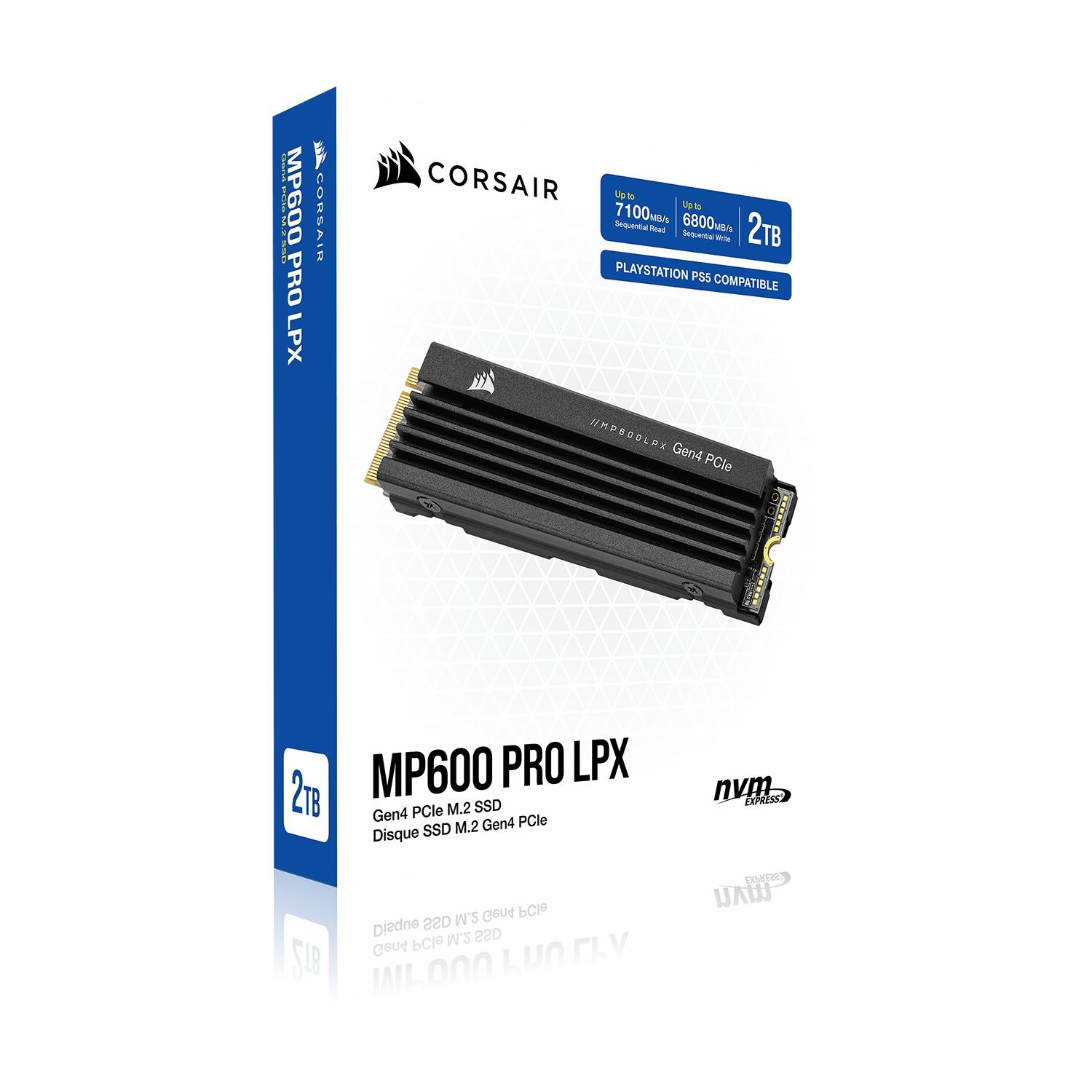 Corsair MP600 PRO LPX NVMe SSD su aušintuvu skirtas PC/PS5 2TB
