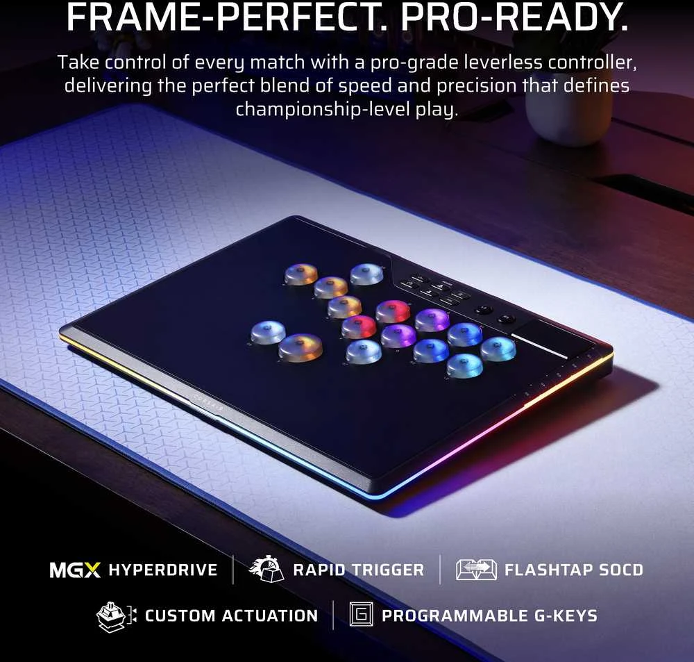 CORSAIR Novablade Pro Wireless Hall Effect Leverless valdiklis | PS4/PS5/PC