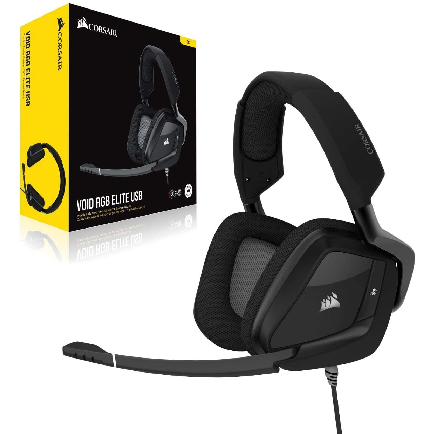 Žaidimų ausinės Corsair VOID RGB ELITE 