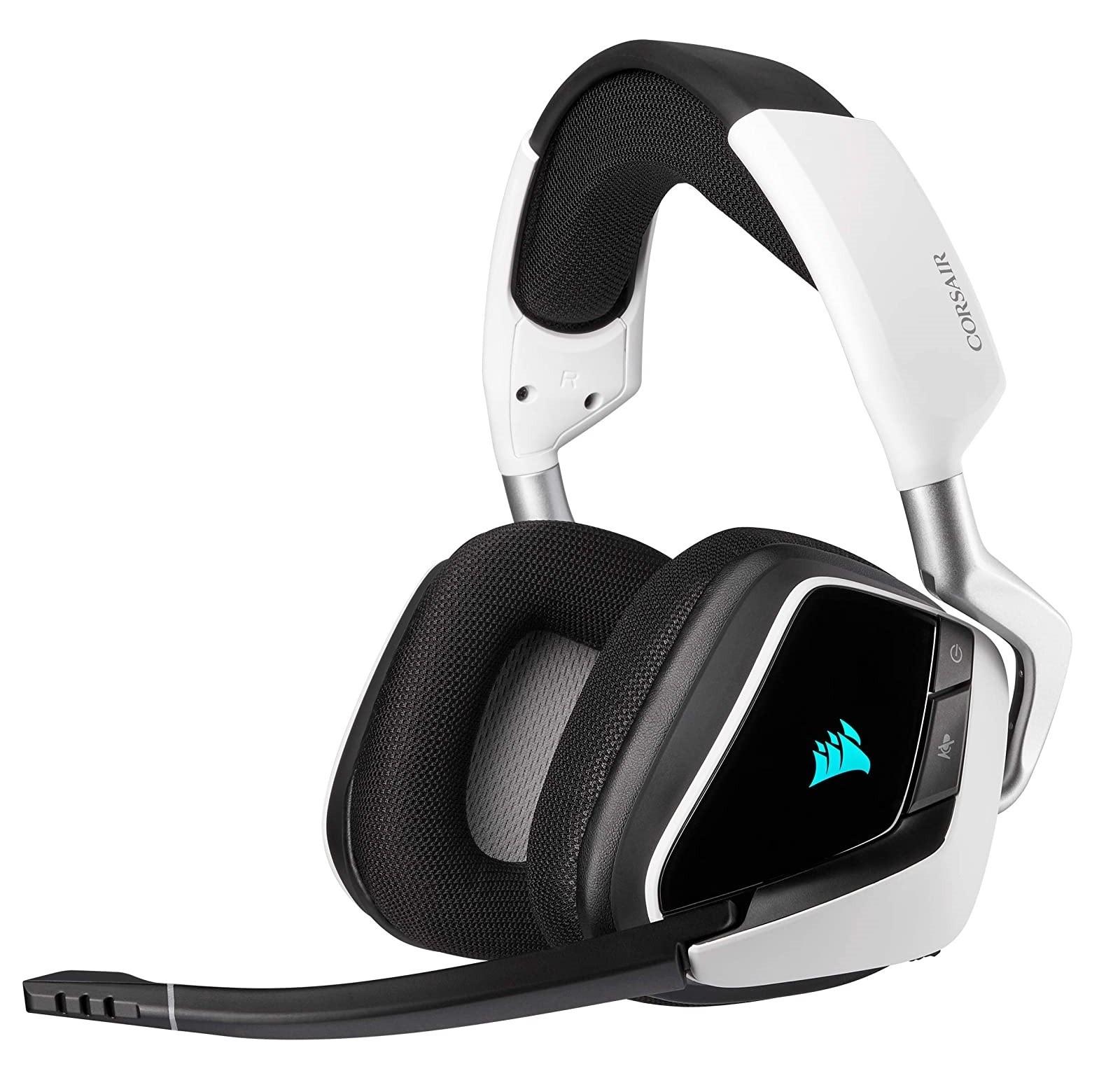 Belaidės Žaidimų ausinės Corsair VOID RGB ELITE 7.1 erdvinis garsas White |  Varle.lt