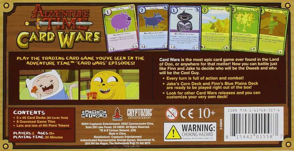 Cryptozoic Entertainment Adventure Time: Card Wars: Finn vs. Jake Collector's Pack