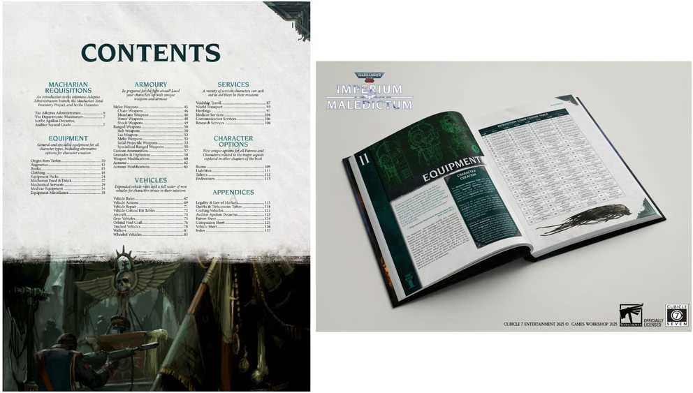 Cubicle 7 Warhammer 40k Roleplay: Imperium Maledictum, Macharian Requisition Guide Knyga