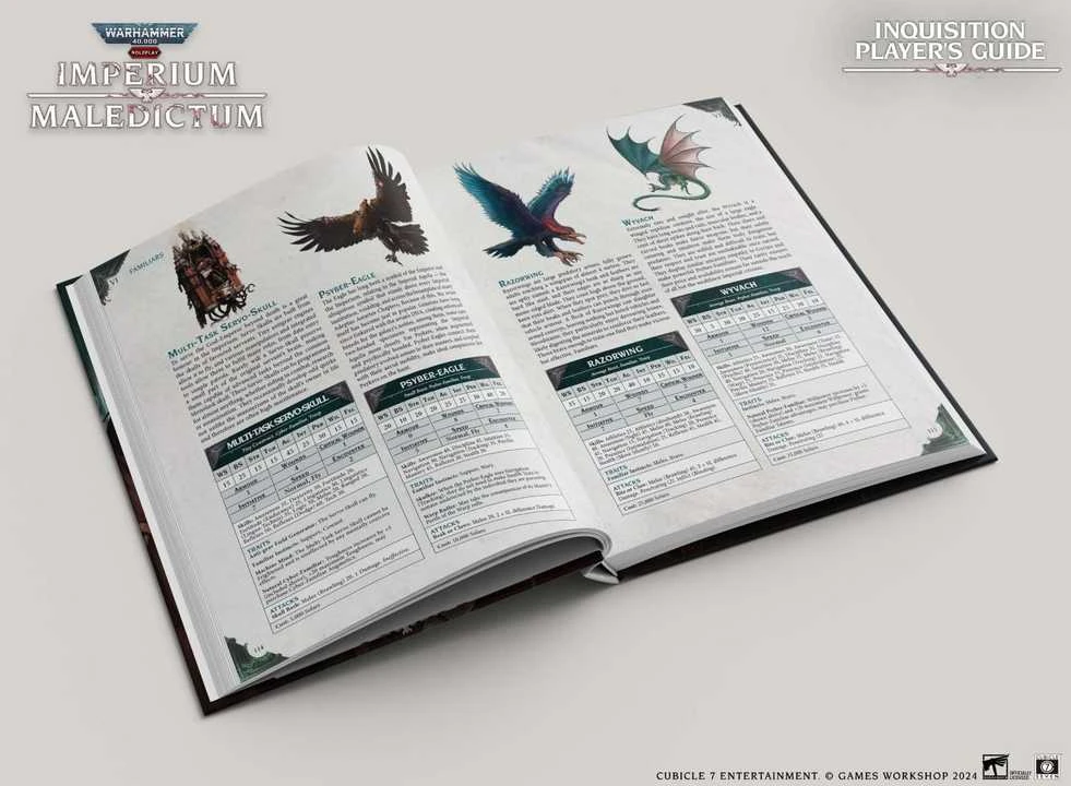 Cubicle 7 Warhammer 40k RPG: Imperium Maledictum Inquisition Player’s Guide