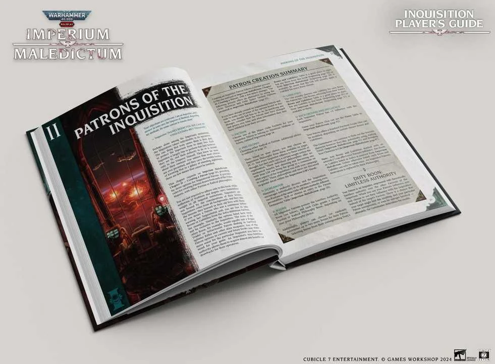 Cubicle 7 Warhammer 40k RPG: Imperium Maledictum Inquisition Player’s Guide