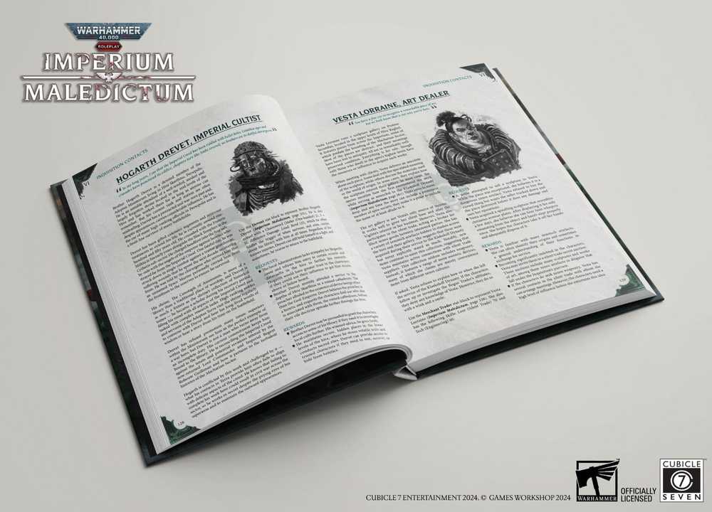 Cubicle 7 Warhammer 40k RPG: Imperium Maledictum Inquisition GM’s Guide