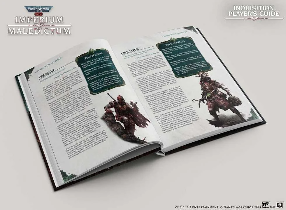 Cubicle 7 Warhammer 40k RPG: Imperium Maledictum Inquisition Player’s Guide