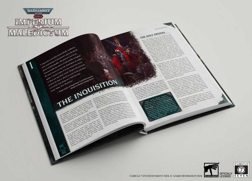 Cubicle 7 Warhammer 40k RPG: Imperium Maledictum Inquisition GM’s Guide