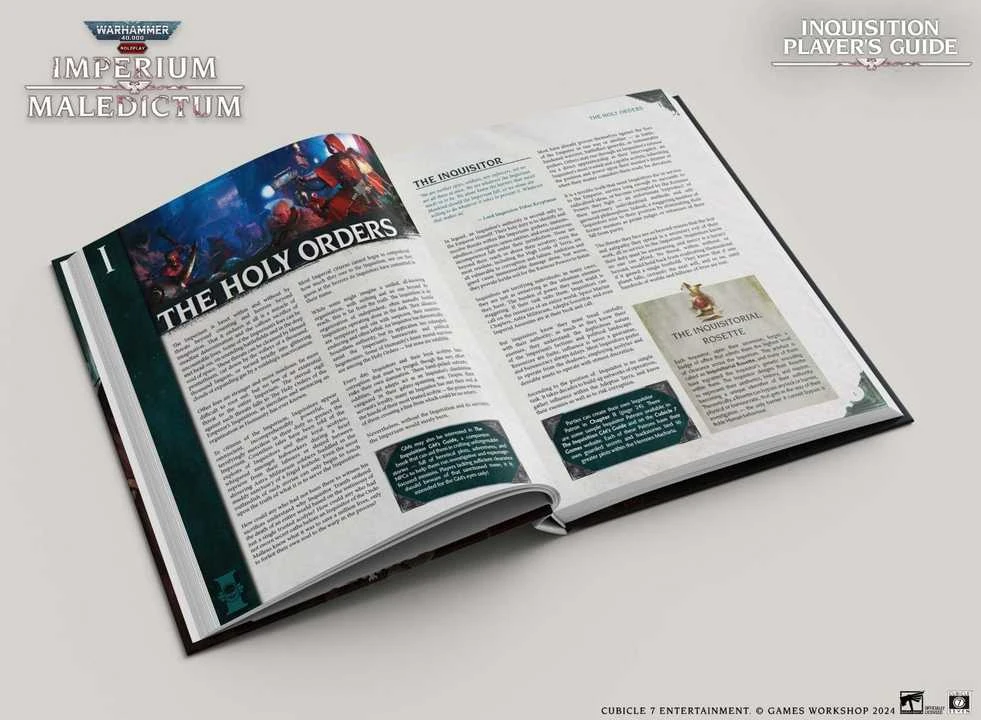 Cubicle 7 Warhammer 40k RPG: Imperium Maledictum Inquisition Player’s Guide
