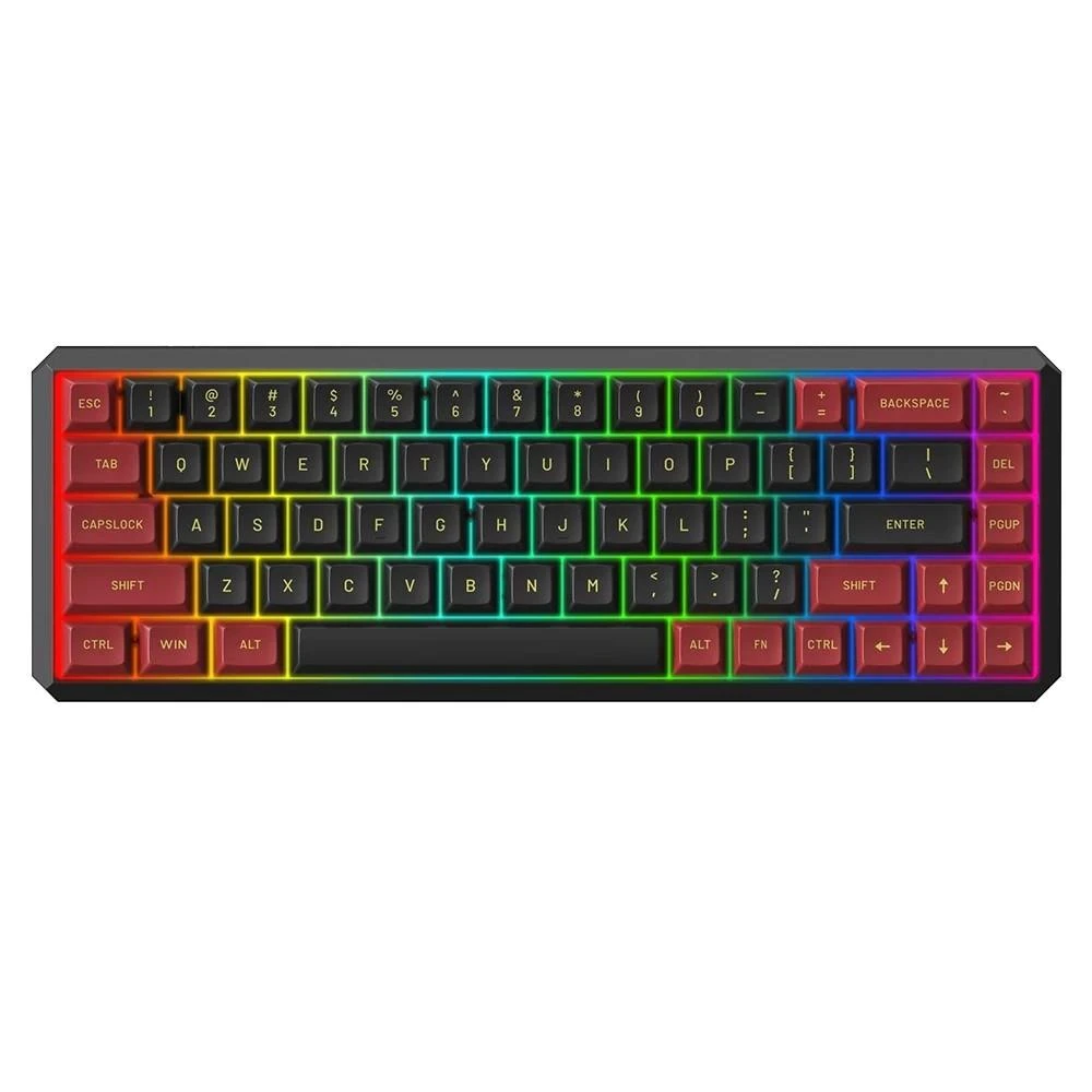 Motospeed Darmoshark K5 TKL belaidė mechaninė klaviatūra su RGB (US, Hot-swap, Raudonas switch V3) Juodas