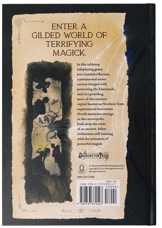 Darrington Press Candela Obscura Core Rulebook HC Knyga