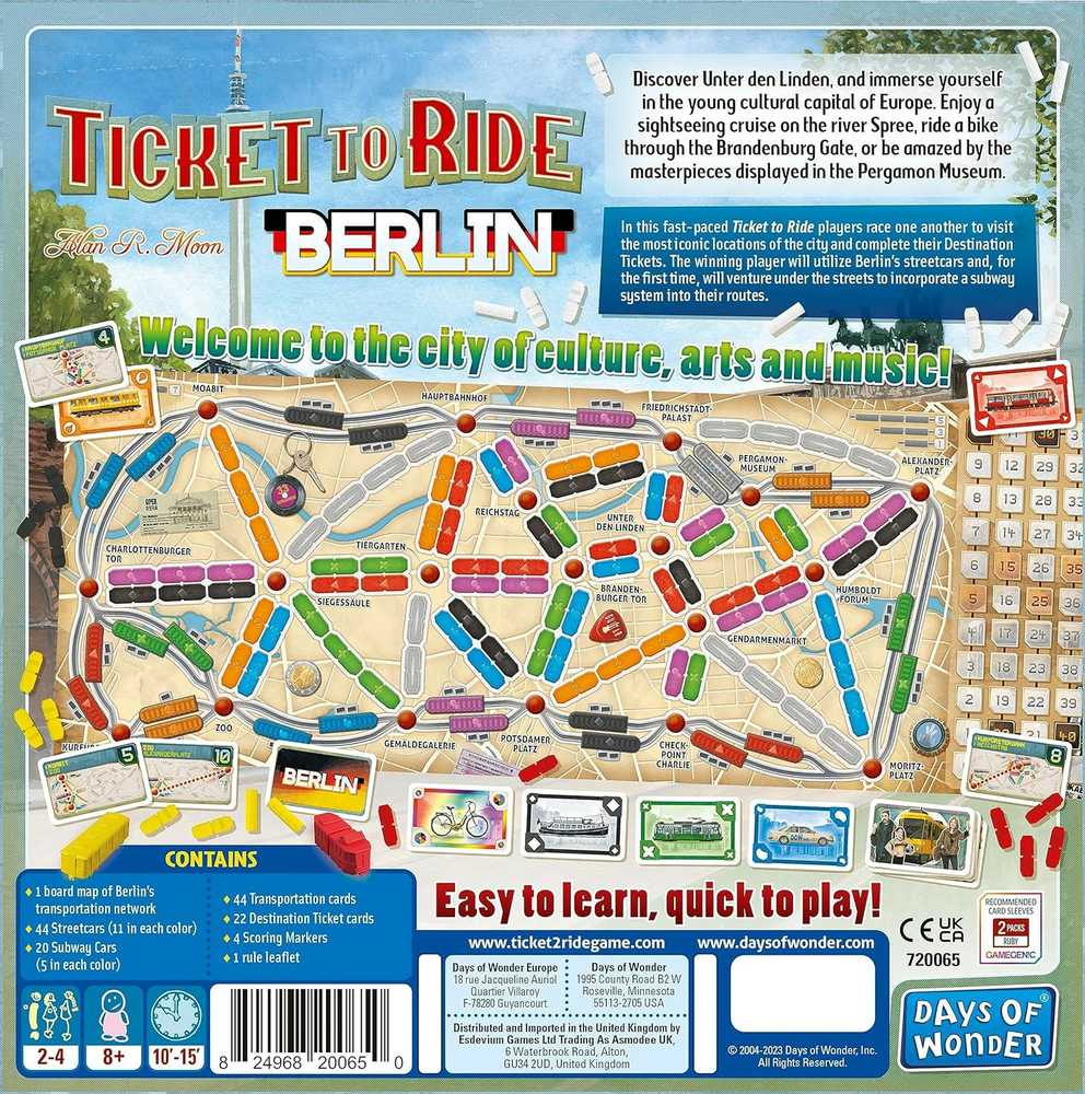 Days Of Wonder Ticket To Ride: Berlin