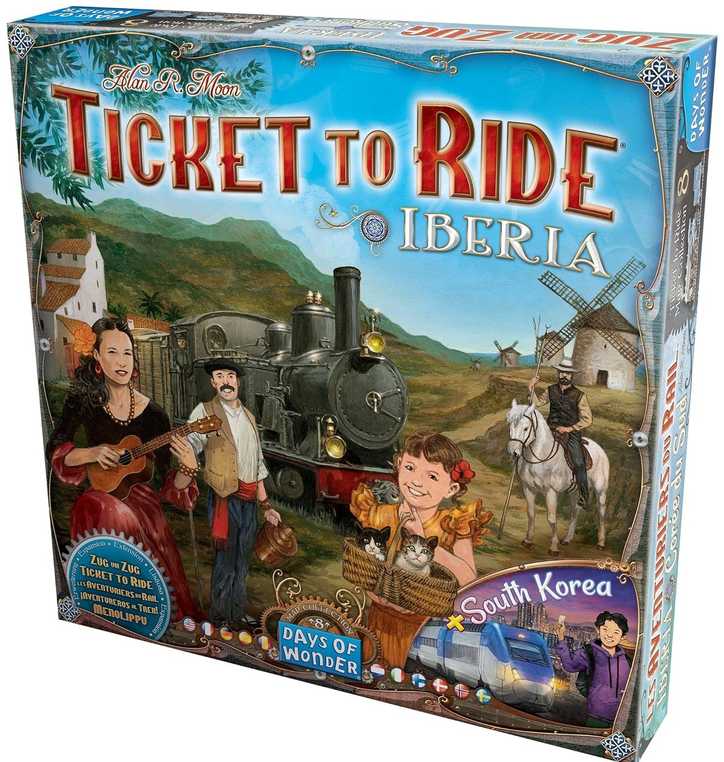 Days Of Wonder Ticket to Ride Map Collection 8: Iberia & South Korea
