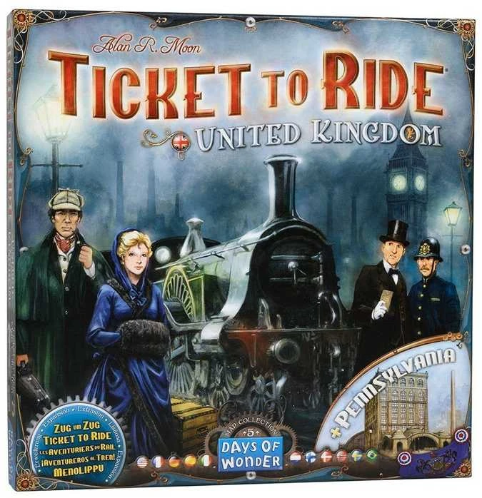 „Days Of Wonder“ „Ticket to Ride“ žemėlapių rinkinys 5: Jungtinė Karalystė ir Pensilvanija