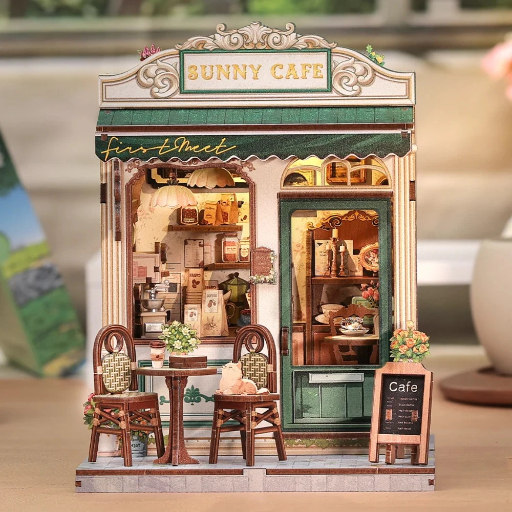 Dėlionė CuteBee - Miniature House - Sunny Cafe