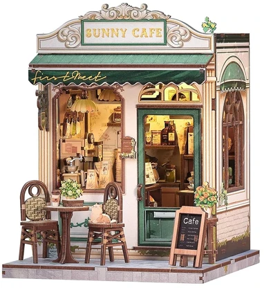 Dėlionė CuteBee - Miniature House - Sunny Cafe