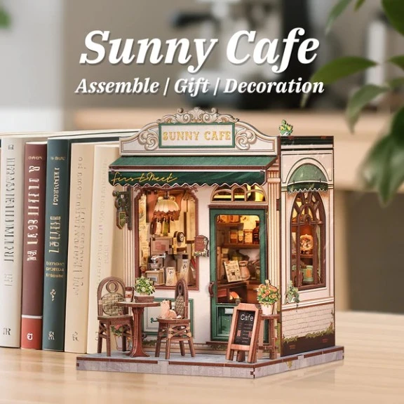 Dėlionė CuteBee - Miniature House - Sunny Cafe