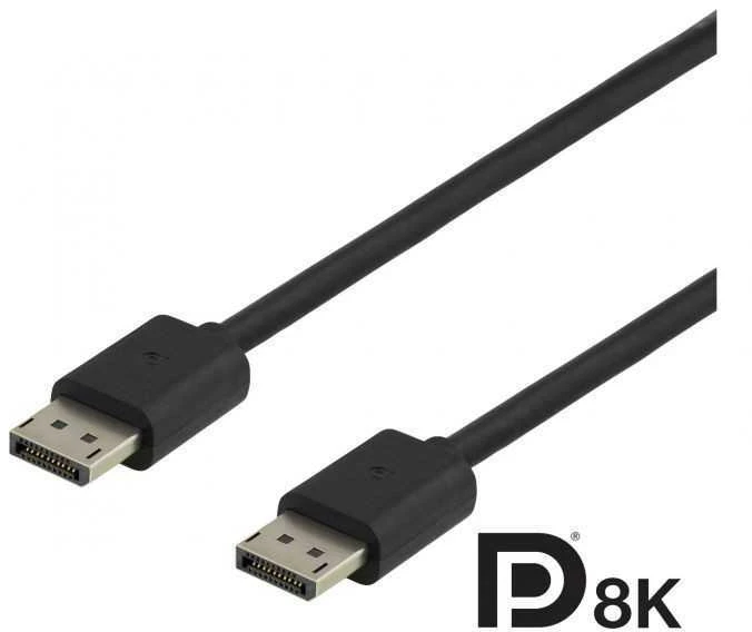 Kabelis DELTACO 2m, juodas / DP8K-1020