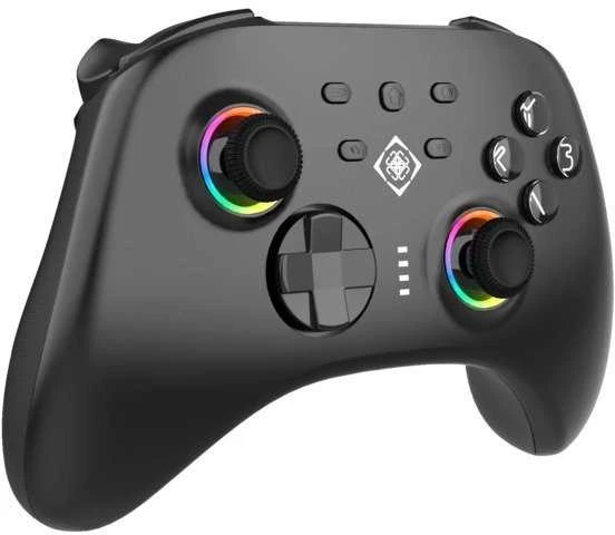 Belaidis PC&Swich 3-in-1 valdymo pultelis DELTACO GAMING, minkšta IML apdaila, BT 5.1 | 2.4G USB imtuvas | USB-C laidinis / GAM-184 / 4222384
