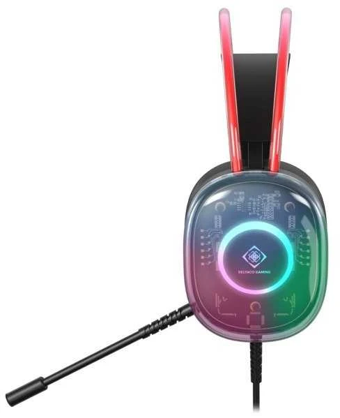 Deltaco Gaming DH230 permatomos ausinės su RGB