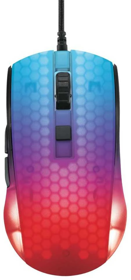 Deltacoimp Pusiau permatoma DELTACO GAMING žaidimų pelė, DM310, RGB, itin lengva, juoda / GAM-144