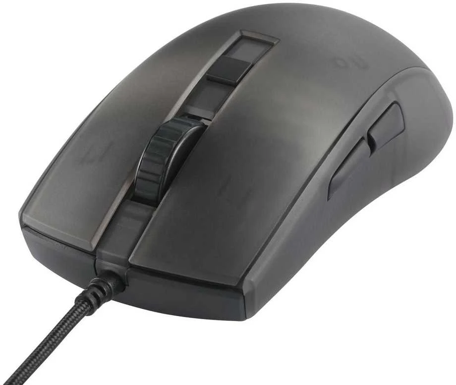 Deltacoimp Pusiau permatoma DELTACO GAMING žaidimų pelė, DM310, RGB, itin lengva, juoda / GAM-144