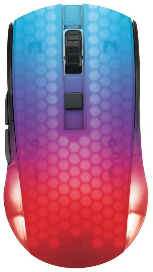 Belaidė pusiau permatoma DELTACO GAMING žaidimų pelė, DM320, RGB, itin lengva, juoda / GAM-145