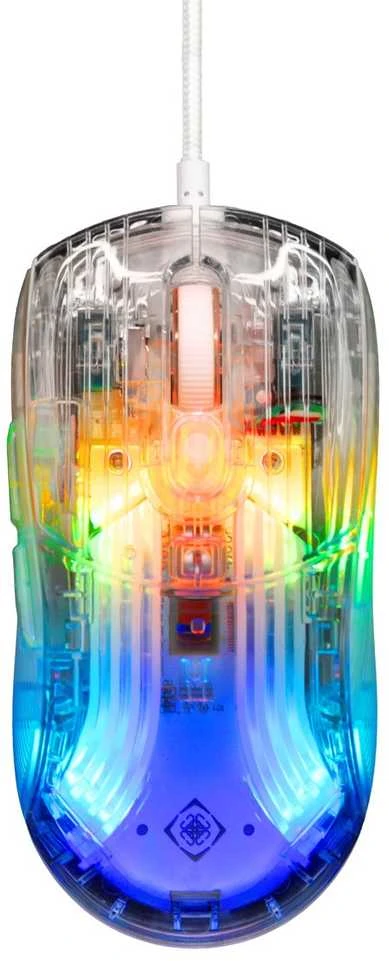DM330 permatoma RGB DELTACO GAMING žaidimų pelė, 1000 Hz, 3327 IC / GAM-159-T / 4222234