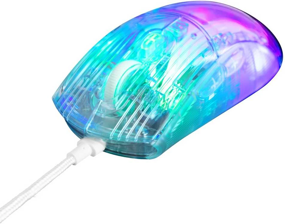 DM330 permatoma RGB DELTACO GAMING žaidimų pelė, 1000 Hz, 3327 IC / GAM-159-T / 4222234