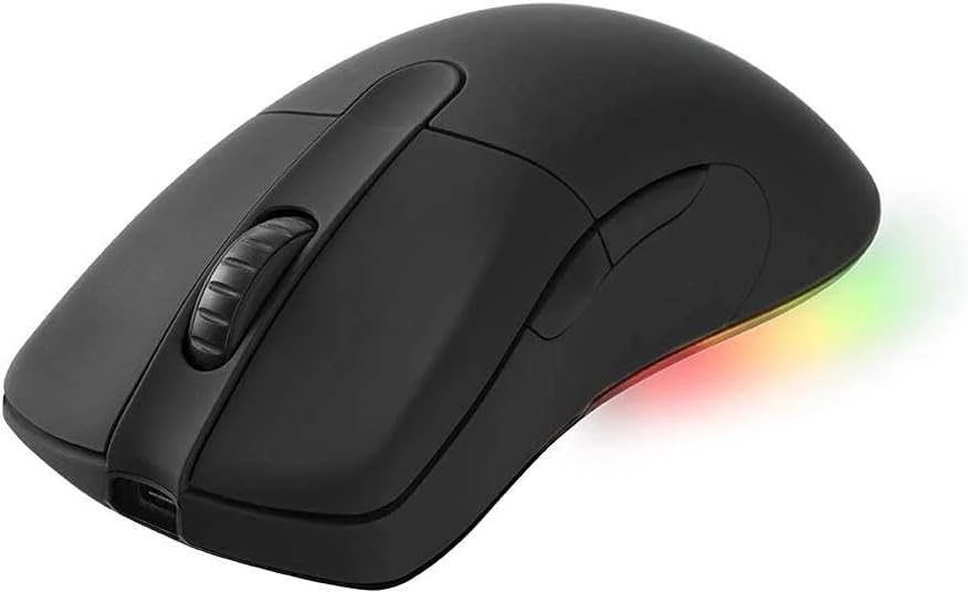 Pelė DELTACO GAMING belaidė, 16.000 DPI, RGB, USB-C/USB-A, juoda / GAM-107