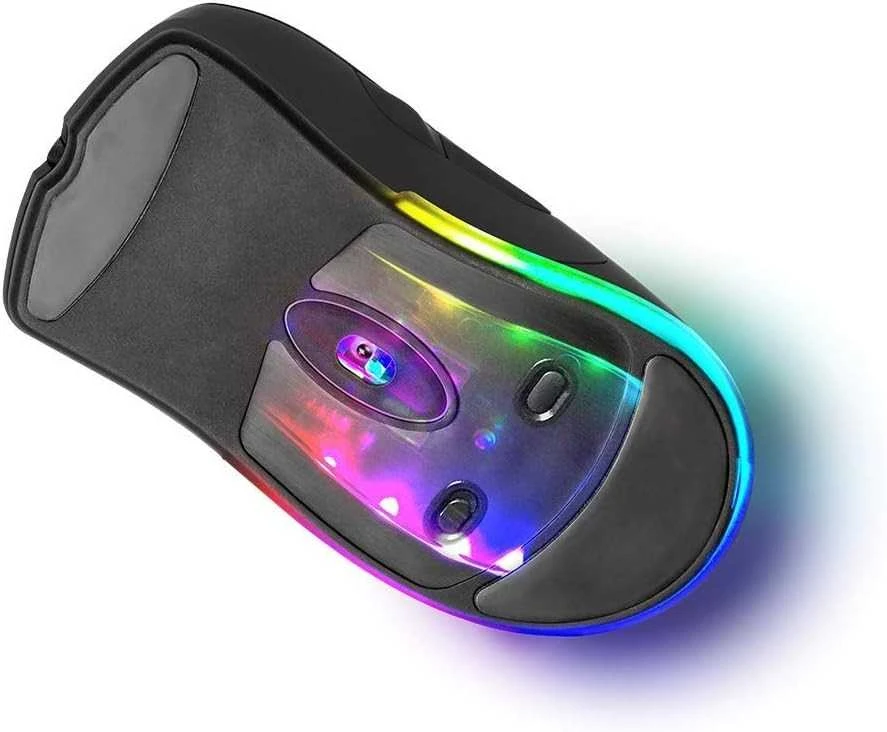 Pelė DELTACO GAMING belaidė, 16.000 DPI, RGB, USB-C/USB-A, juoda / GAM-107