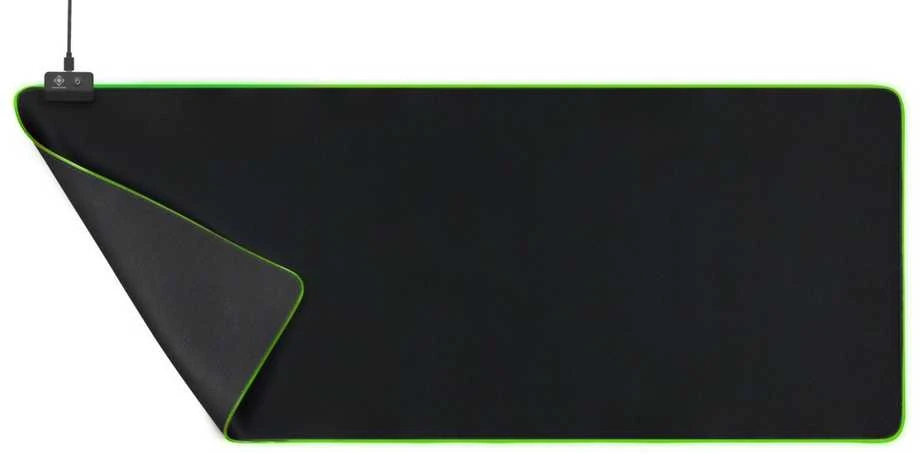 Pelės kilimėlis Deltaco Gaming, 6xRGB režimai, 900x360x4 mm, juodas / GAM-079