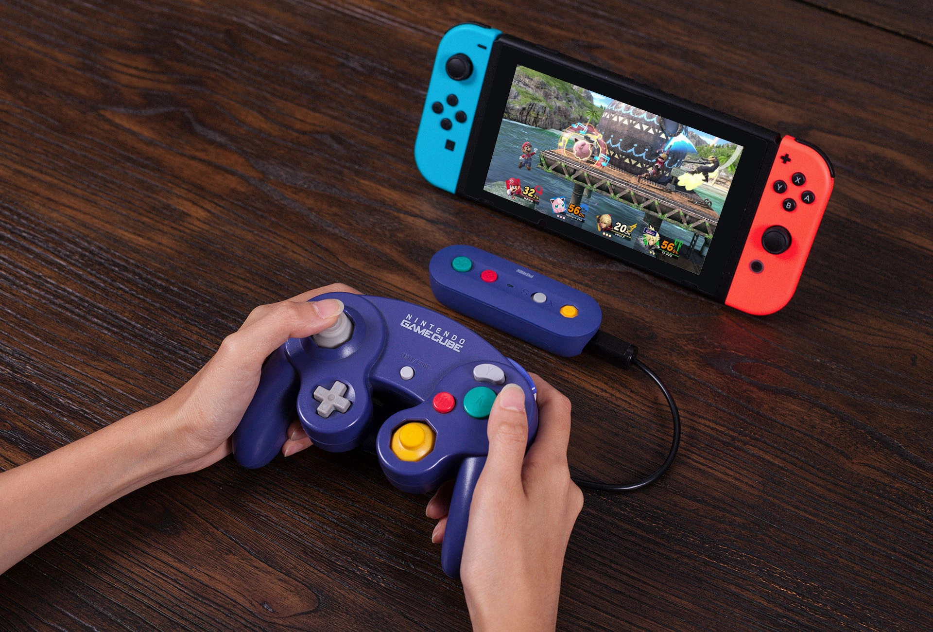 8BitDo GBros. belaidis adapteris Nintendo Switch konsolei aprašymas - Prekės nuotrauka 8BitDo GBros. belaidis adapteris Nintendo Switch konsolei aprašymas - Prekės nuotrauka