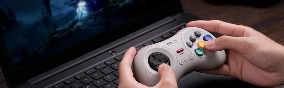 8BitDo M30 belaidis pultelis (baltas) aprašymas - Prekės nuotrauka