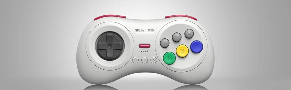 8BitDo M30 belaidis pultelis (baltas) aprašymas - Prekės nuotrauka