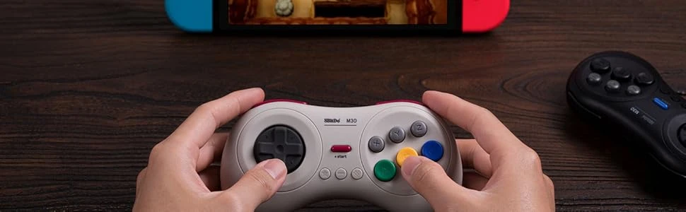 8BitDo M30 belaidis pultelis (juodas) aprašymas - Prekės nuotrauka