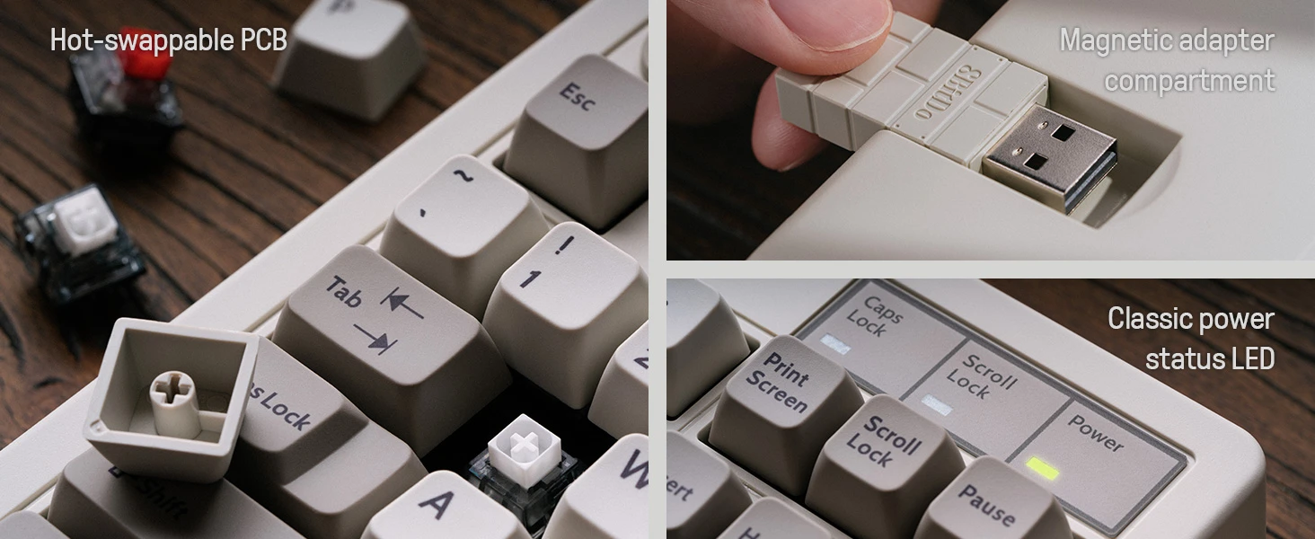 8BitDo Mechaninė klaviatūra Ed.94 | M aprašymas - Prekės nuotrauka 8BitDo Mechaninė klaviatūra Ed.94 | M aprašymas - Prekės nuotrauka