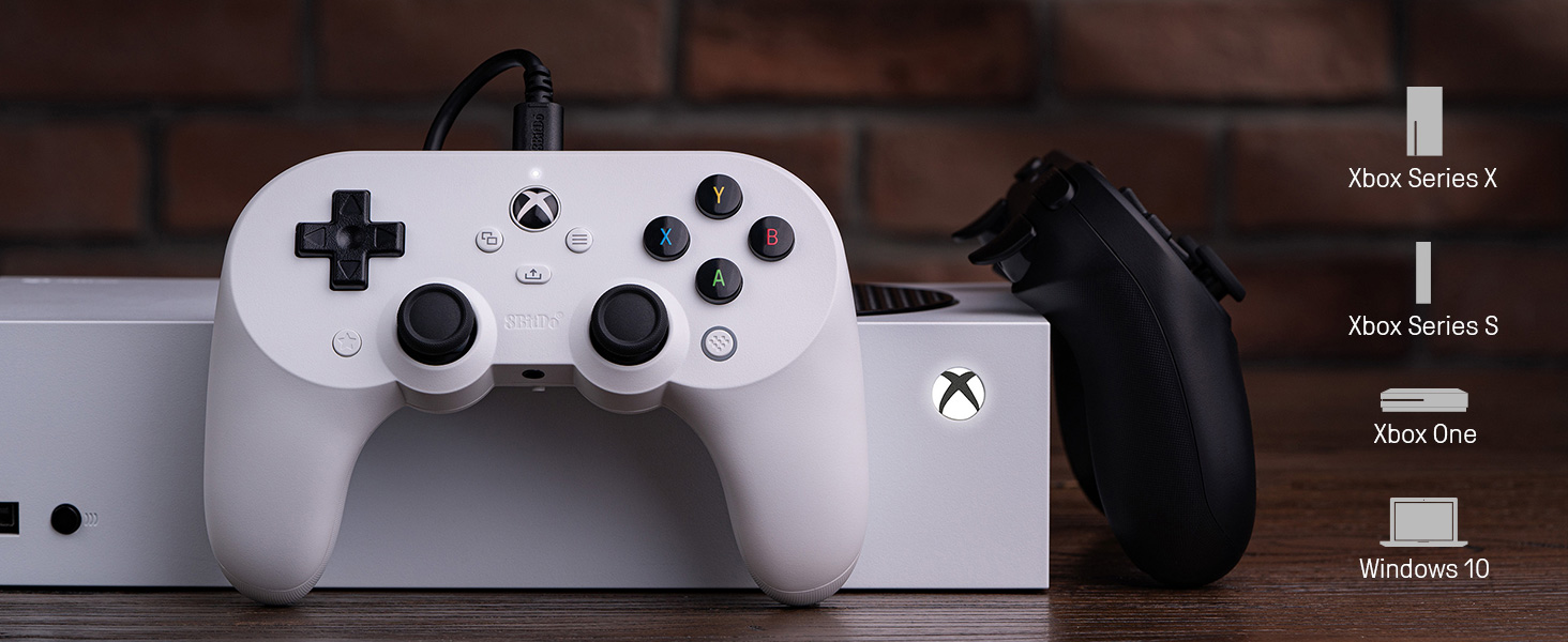 8BitDo PRO 2 laidinis pultelis (Juodas) Hall Effect, XBOX, PC aprašymas - Prekės nuotrauka
