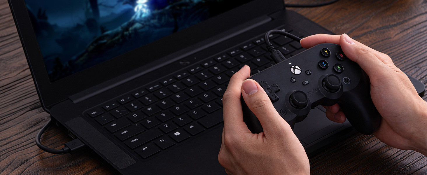 8BitDo PRO 2 laidinis pultelis (Juodas) Hall Effect, XBOX, PC aprašymas - Prekės nuotrauka