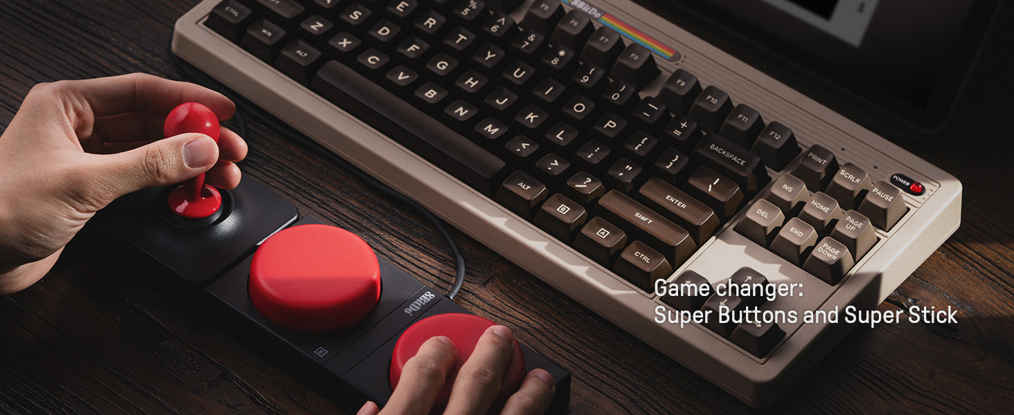 8bitdo-retro-mechanical-keyboard-c64-edition
