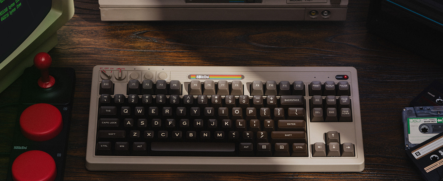 8bitdo-retro-mechanical-keyboard-c64-edition