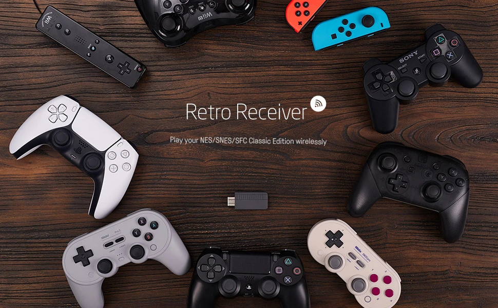 8Bitdo 8 bitų retro imtuvas, skirtas NES / SNES Mini aprašymas - Prekės nuotrauka 8Bitdo 8 bitų retro imtuvas, skirtas NES / SNES Mini aprašymas - Prekės nuotrauka